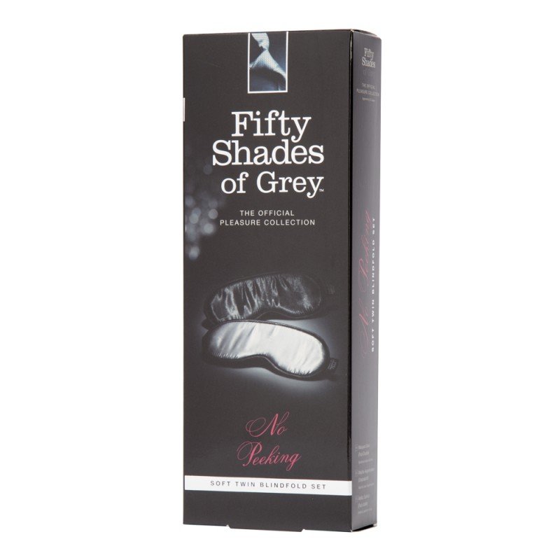 Fifty Shades Of Grey No Peeking Soft Twin Blindfold Set